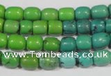 CNT210 15.5 inches 7*5mm – 7*9mm drum natural turquoise beads wholesale