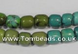 CNT211 15.5 inches 8*8mm – 8*10mm drum natural turquoise beads wholesale