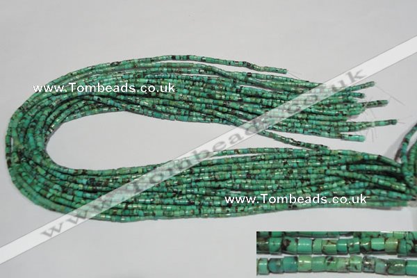 CNT216 15.5 inches 2.5*3mm heishi natural turquoise beads wholesale