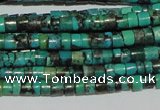 CNT217 15.5 inches 2.5*3mm heishi natural turquoise beads wholesale