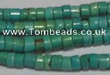 CNT218 15.5 inches 3.5*4.5mm heishi natural turquoise beads wholesale