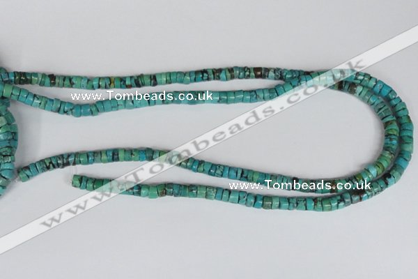 CNT22 16 inches 3-6mm heishi natural turquoise beads wholesale