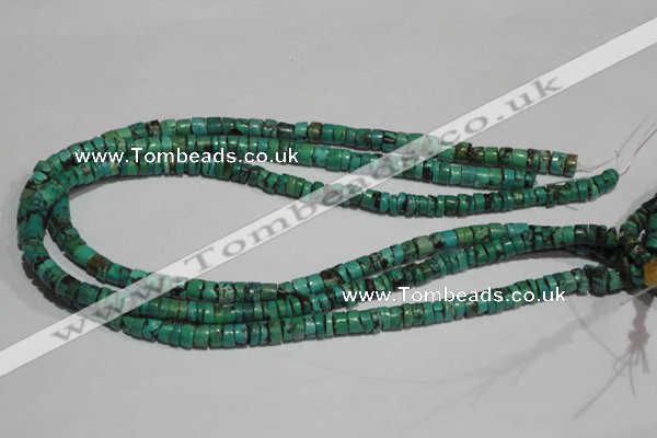 CNT220 15.5 inches 3*7mm – 5*9mm heishi natural turquoise beads