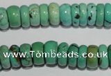 CNT223 15.5 inches 5*11mm rondelle natural turquoise beads wholesale