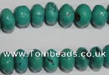 CNT225 15.5 inches 8*12mm rondelle natural turquoise beads wholesale