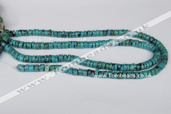 CNT23 16 inches 4-9mm heishi natural turquoise beads wholesale