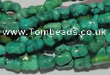 CNT234 15.5 inches 6*9mm bone natural turquoise beads wholesale