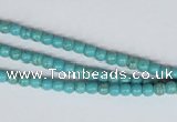 CNT24 16 inches 3.5mm round natural turquoise beads wholesale