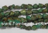 CNT242 15.5 inches 5*6mm - 6*10mm nuggets natural turquoise beads