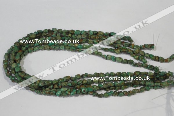 CNT242 15.5 inches 5*6mm - 6*10mm nuggets natural turquoise beads