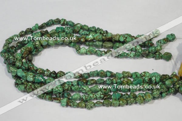 CNT243 15.5 inches 8*10mm - 10*14mm nuggets natural turquoise beads