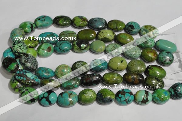 CNT258 15.5 inches 17*23mm nuggets natural turquoise beads wholesale