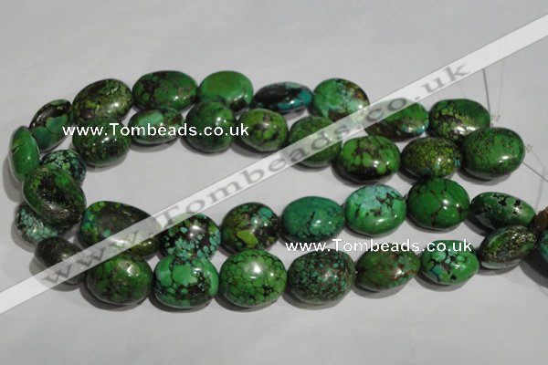 CNT259 15.5 inches 19*24mm nuggets natural turquoise beads wholesale