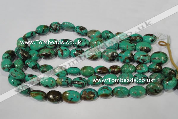 CNT265 15.5 inches 15*18mm nuggets natural turquoise beads wholesale