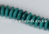 CNT27 16 inches 6*15mm rondelle natural turquoise beads wholesale