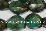 CNT275 13*18mm - 18*23mm faceted nuggets natural turquoise beads