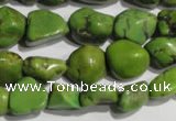 CNT280 15.5 inches 8*10mm - 12*14mm nuggets natural turquoise beads