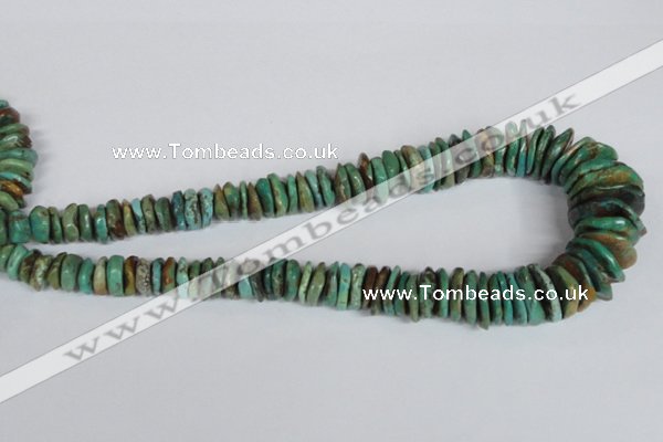 CNT30 16 inches multi-size natural turquoise chip beads wholesale