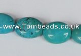 CNT35 16 inches 15*20mm oval natural turquoise beads wholesale