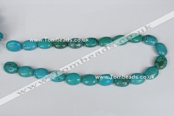 CNT35 16 inches 15*20mm oval natural turquoise beads wholesale