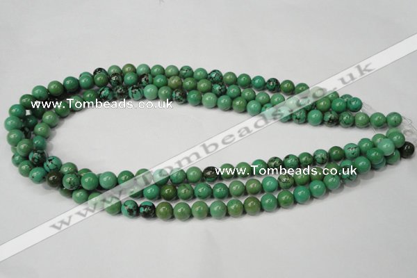 CNT352 15.5 inches 8mm round turquoise beads wholesale