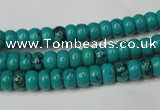 CNT360 15.5 inches 4*6mm rondelle turquoise beads wholesale