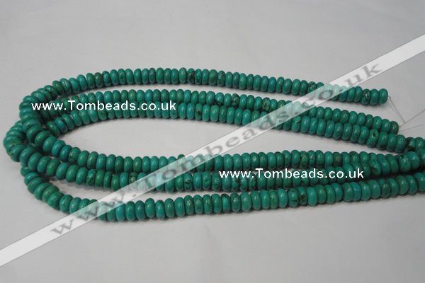 CNT363 15.5 inches 4*8mm rondelle turquoise beads wholesale