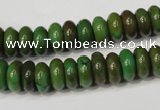 CNT366 15.5 inches 5*10mm rondelle turquoise beads wholesale