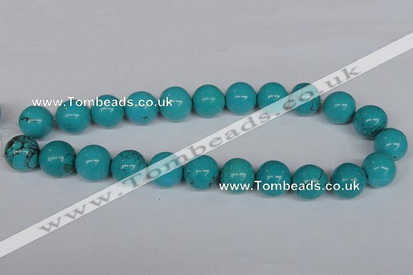 CNT38 16 inches 3mm round turquoise beads wholesale