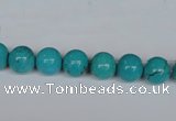 CNT39 16 inches 4mm round turquoise beads wholesale