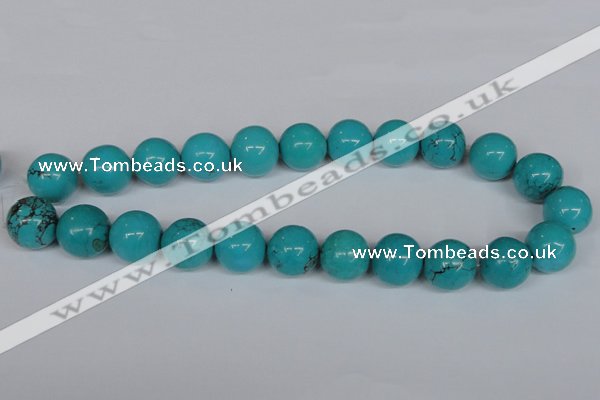 CNT40 16 inches 6mm round turquoise beads wholesale