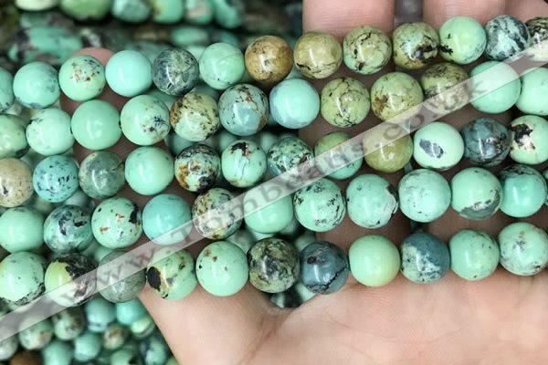 CNT404 15.5 inches 8mm round natural turquoise beads wholesale