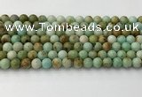 CNT416 15.5 inches 6mm round mongolian turquoise beads wholesale