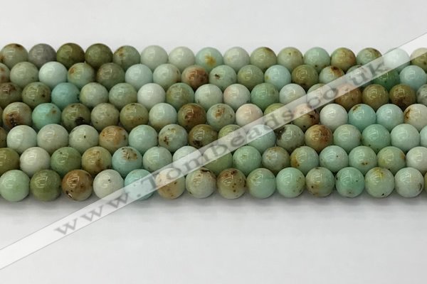 CNT416 15.5 inches 6mm round mongolian turquoise beads wholesale