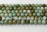 CNT417 15.5 inches 8mm round mongolian turquoise beads wholesale