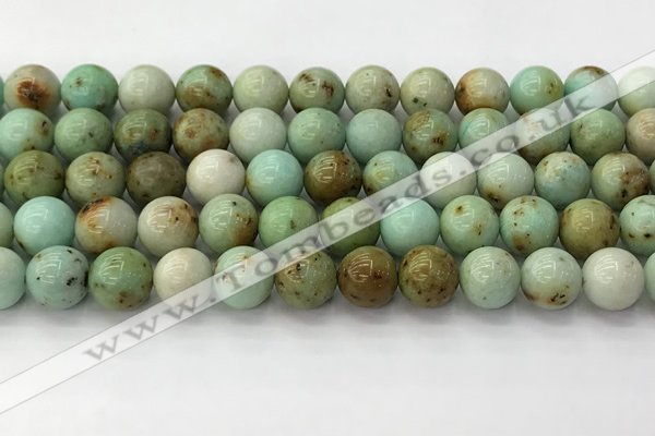 CNT418 15.5 inches 10mm round mongolian turquoise beads wholesale