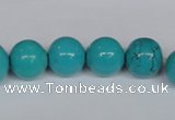 CNT42 16 inches 10mm round turquoise beads wholesale