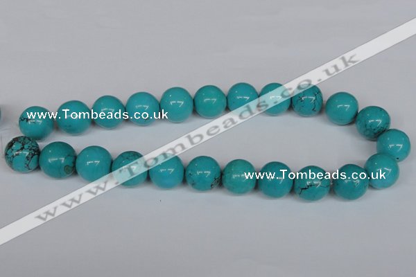 CNT43 16 inches 12mm round turquoise beads wholesale