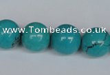 CNT44 16 inches 14mm round turquoise beads wholesale