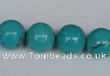 CNT45 16 inches 16mm round turquoise beads wholesale