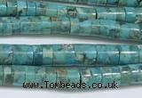 CNT528 15.5 inches 4mm - 4.5mm heishi turquoise gemstone beads