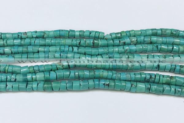 CNT531 15.5 inches 5mm - 5.5mm heishi turquoise gemstone beads