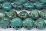 CNT546 15.5 inches 8mm triangle turquoise gemstone beads