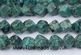 CNT553 15.5 inches 4mm cube turquoise gemstone beads