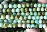 CNT581 15 inches 6mm round natural Mongolian turquoise beads