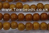 CNW02 15.5 inches 6mm round nangka wood beads wholesale