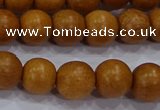 CNW03 15.5 inches 8mm round nangka wood beads wholesale