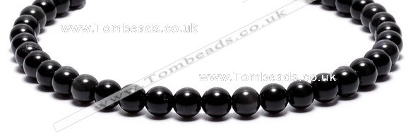 COB01 15 inches 6mm round black obsidian gemstone beads wholesale