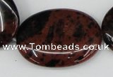 COB102 15.5 inches 30*40mm oval mahogany obsidian beads