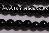 COB21 15.5 inches 4mm round black obsidian beads wholesale